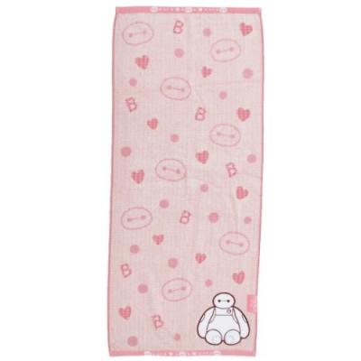 フェイスタオル ベイマックス 抗菌防臭 ジャガード ロングタオル ディズニー ふんわりドット プレゼント