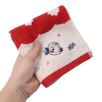 不二家（FUJIYA） 不二家のペコちゃん ハンドタオル ジャガード
