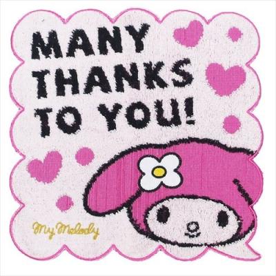 マイメロディ ダイカットハンカチタオル ありがとうmy Melody サンリオ ミニタオル キャラクター グッズ 丸眞 ギフト雑貨 キャラクターのシネマコレクション 通販 Paypayモール