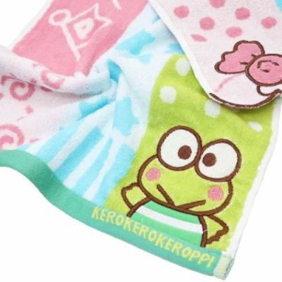 ジャガード フェイスタオル けろけろけろっぴ フェイスタオル サンリオ グッズ シャンブルけろっぴ キャラクター