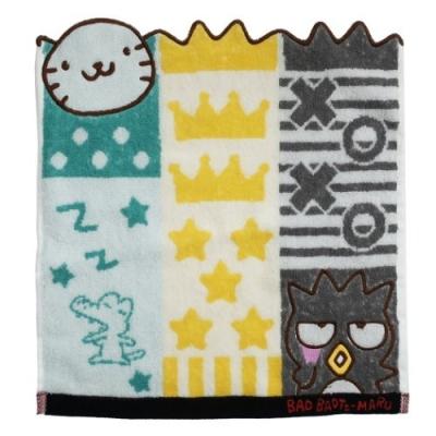 バッドばつ丸 サンリオ キャラクター ハンドタオル ジャガード ウォッシュタオル シャンブル 丸眞