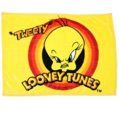 トゥイーティー ひざ掛け毛布 マイヤー ブランケット ファンキー