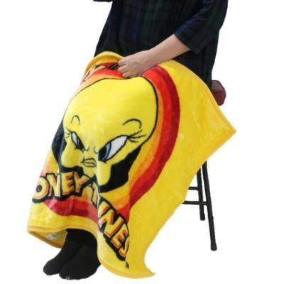 トゥイーティー ひざ掛け毛布 マイヤー ブランケット ファンキー