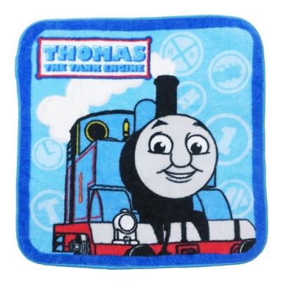 ミニタオル インクジェットプリントハンカチタオル きかんしゃトーマス ディパーチャー 丸眞 20×20cm