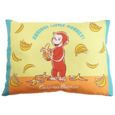おさるのジョージ 中身も洗える くぼみ 枕 ジュニア まくら マイルーティーン 絵本キャラクター