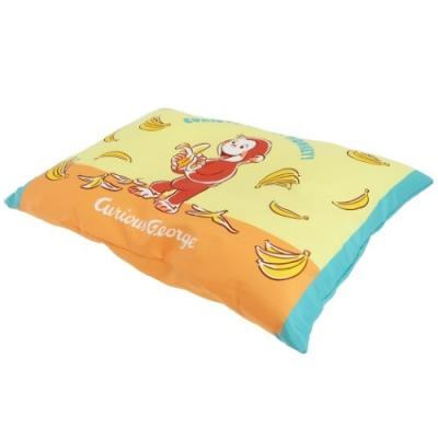 おさるのジョージ 中身も洗える くぼみ 枕 ジュニア まくら マイルーティーン 絵本キャラクター