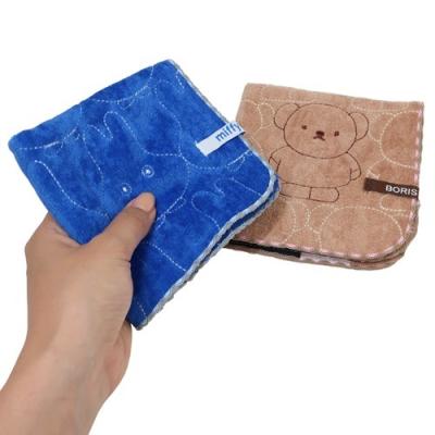 シャーリングハンカチタオル ミニタオル ディックブルーナ ミッフィー ここだよボリス 丸眞 汗拭きタオル 絵本キャラクター