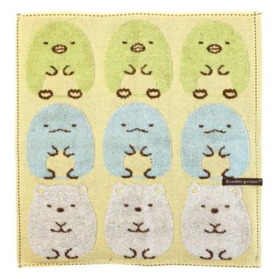 すみっコぐらし ハンドタオル 抗菌防臭 パイル ジャガード ウォッシュタオル ラインアップすみっコ サンエックス 丸眞 汗拭きタオル プレゼント 小学生 中学生