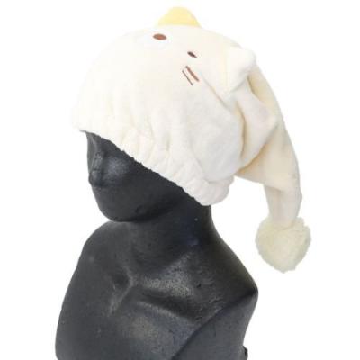 バラエティ ヘアドライタオル キャップタオル すみっコぐらし サンエックス ねこキャップ 丸眞