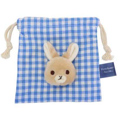 巾着袋 ボアフェイスきんちゃくポーチ ピーターラビット ナカジマ 小物入れ