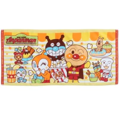 ちび バスタオル アンパンマン シャーリング プリント ビッグタオル おやつタイム プレゼント アニメキャラクター