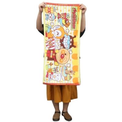 ちび バスタオル アンパンマン シャーリング プリント ビッグタオル おやつタイム プレゼント アニメキャラクター