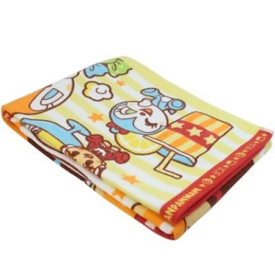 ちび バスタオル アンパンマン シャーリング プリント ビッグタオル おやつタイム プレゼント アニメキャラクター
