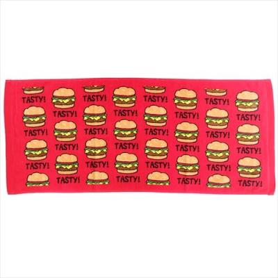 フェイスタオル Tasty Burger プリントロング Towel ハンバーガー オクタニ かわいい おもしろ雑貨 キャラクターのシネマコレクション 通販 Paypayモール