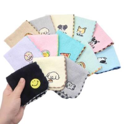 おえかきさん グッズ ミニタオル かわいい ジャガード ハンカチタオル