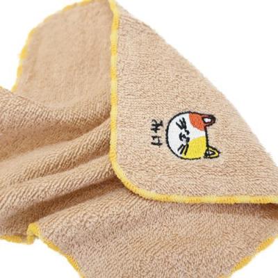 おえかきシリーズ ワンポイント刺繍ハンカチタオル ミニタオル 汗拭きタオル みけねこさん