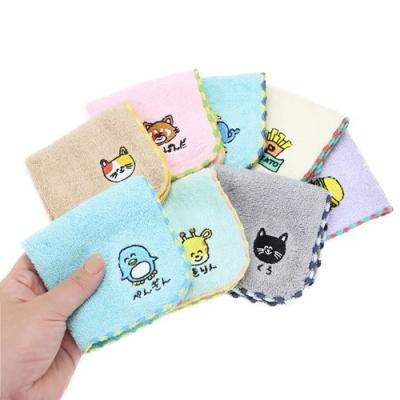 おえかきシリーズ グッズ ミニタオル 汗拭きタオル ワンポイント刺繍ハンカチタオル