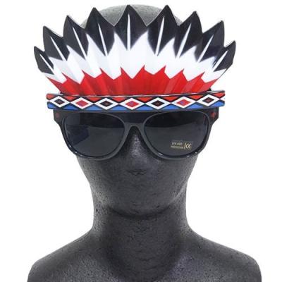 コスプレ メガネ 面白サングラス インディアン 酋長 オクタニコーポレーション パーリーピーポー ハロウィン イベント