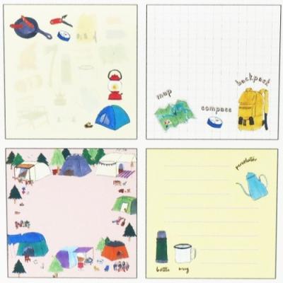 メモ帳 グッズ ブロックメモ 空想キャンプ Weekend Camp イノウエエリコ イラストレーター キャラクターのシネマコレクション 通販 Paypayモール