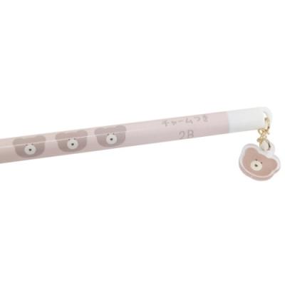 モコモカ mocomocha 小学生 中学生 高校生 女の子 鉛筆 丸軸 チャーム えんぴつ 2B モカ B Q-LIA