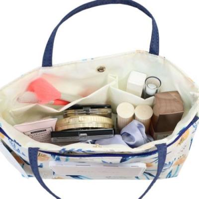 フロールクレール 仕切り付きインナーポーチ チューリップ ウェットティッシュポーチ付き バッグインバッグ クーリア 持ち手付きバッグ 整理整頓