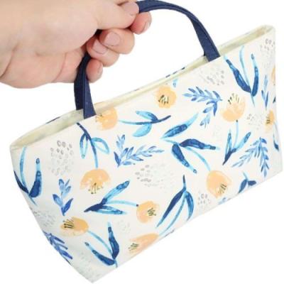 フロールクレール 仕切り付きインナーポーチ チューリップ ウェットティッシュポーチ付き バッグインバッグ クーリア 持ち手付きバッグ 整理整頓