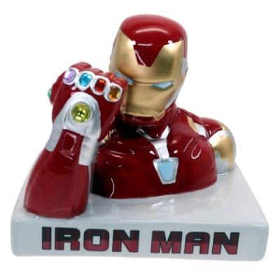 MARVEL（マーベル） アイアンマン グッズ 貯金箱 陶器製 バンク