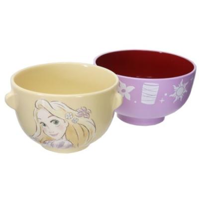 Disney（ディズニー） 塔の上のラプンツェル ミニ 茶碗 ＆ 汁椀 セット