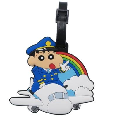 クレヨンしんちゃん グッズ ネームタグ ラバー ラゲッジタグ 飛行機 アニメキャラクター エスケイジャパン キャラクターのシネマコレクション 通販 Paypayモール