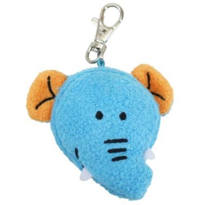 キーリング リール付き ぬいぐるみ キーホルダー たべっ子どうぶつ
