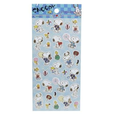 和風 デコ ステッカー スヌーピー シールシート ピーナッツ グッズ 祭り キャラクター