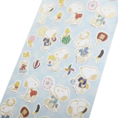 和風 デコ ステッカー スヌーピー シールシート ピーナッツ グッズ 祭り キャラクター