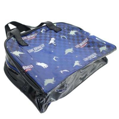 ビニールボストンバッグ ビニールボストンバッグ 恐竜 プールバッグ BK 粧美堂 海プール レジャーバッグ 男の子