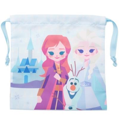 巾着袋 アナと雪の女王2 リボン きんちゃく ペーパーアート ディズニー スモールプラネット 20×20cm