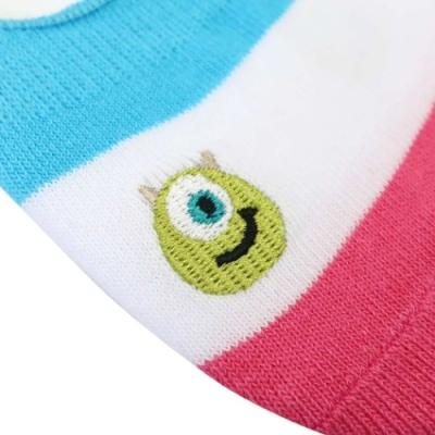 モンスターズインク 女性用 靴下 刺繍 ワンポイント レディース パンプスソックス フットカバー スモールプラネット マイクフェイス ディズニー 送料無料