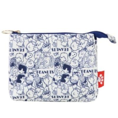 スヌーピー コスメポーチ キャラクター グッズ ピーナッツ ラインアート キャンペーンもお見逃しなく ポケットポーチ ダブル