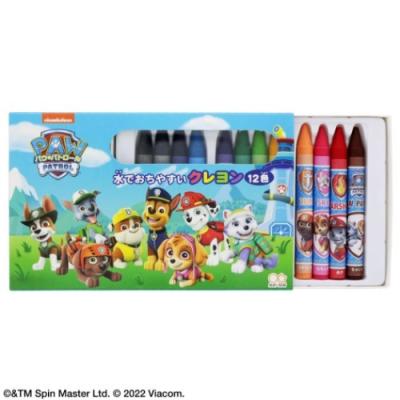 パウパトロール アニメキャラクター 12色 クレヨン 水でおちやすい クレヨン
