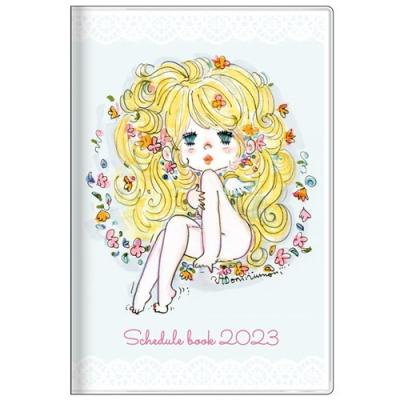 水森亜土 23年月間ダイアリー マンスリー手帳23 ブルー キャラクター Ssb 23 S キャラクターのシネマコレクション 通販 Yahoo ショッピング