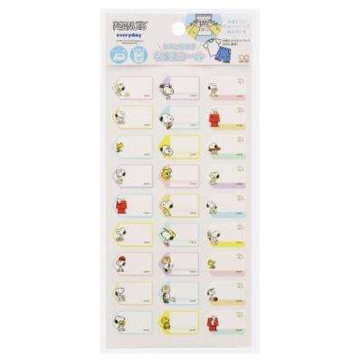 スヌーピー キャラクター タグに貼れる なまえシール ネームラベルシール 2022年新入学 ピーナッツ グッズ