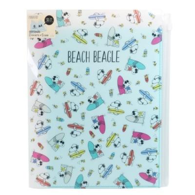 スヌーピー ピーナッツ キャラクター ポケットファイル ジップファスナー付 6ポケット クリアファイル サーフ サンスター文具 キャラクターのシネマコレクション 通販 Paypayモール