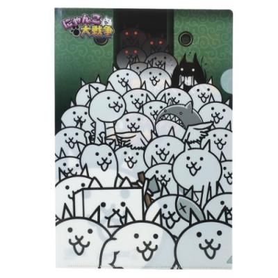 サンスター文具 A4 シングル クリアファイル ファイル 集合 にゃんこ大