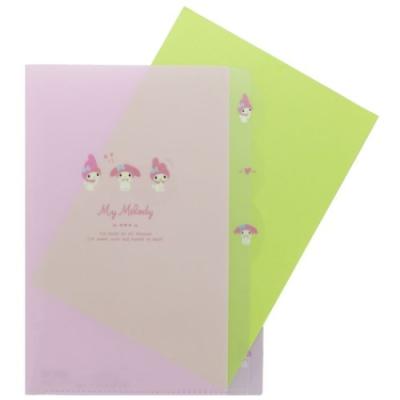 マイメロディ ポケットファイル ダイカット 5ポケット A4 クリア