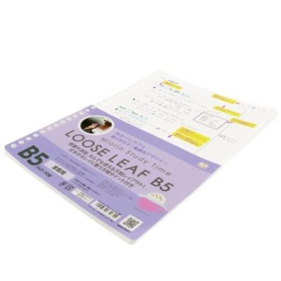 みおりん Study Time ルーズリーフ 26穴 B5 学習ノート 全般用 サンスター文具