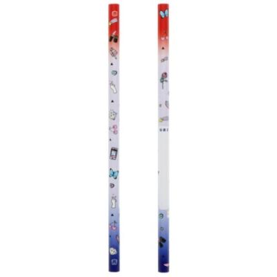 赤青鉛筆 グッズ 六角軸 あかあおえんぴつ 2本セット 小学生 女の子 ダイヤモンドローズ 新入学