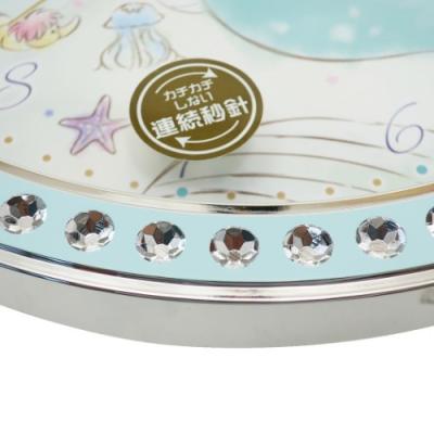 壁掛け時計 リトルマーメイド アリエル ジュエリー ウォールクロック