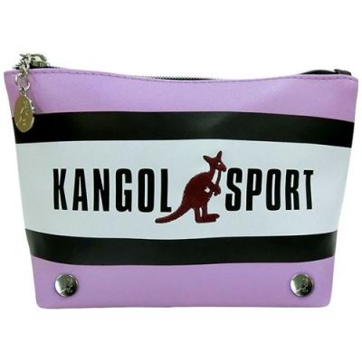 化粧ポーチ カンゴール Kangol Sport メイクポーチ トリコカラーライン 三角ポーチ パープル ブランド キャラクターのシネマコレクション 通販 Paypayモール