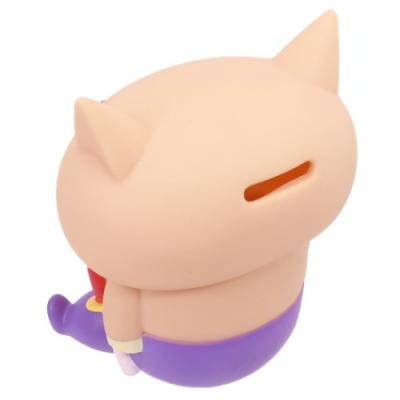返品交換不可 クレヨンしんちゃん ソフビバンク 貯金箱 ティーズファクトリー アニメキャラクター ぶりぶりざえもん