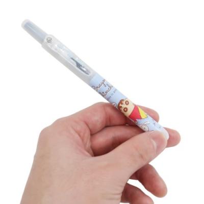 カラーペン ノック式 蛍光マーカー クレヨンしんちゃん ブルー