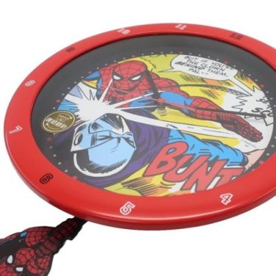 足振り ウォールクロック スパイダーマン 壁掛け振り子時計 マーベル