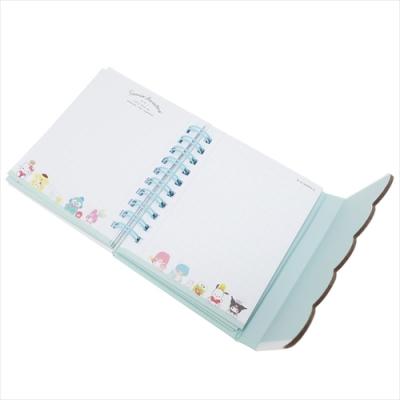 マグネット付きミニリングメモ サンリオキャラクターズ メモ帳